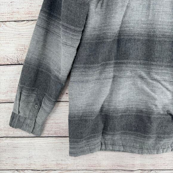 Travis Mathew Golf Towner Shirt Jacket Shacket Mens XXL Gray Black Sherpa - Picture 13 of 14